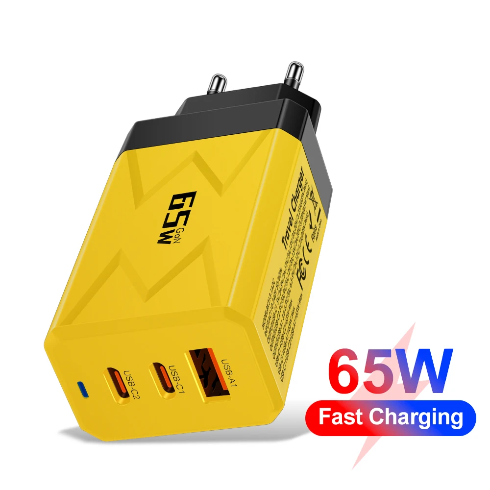 65W GaN Fast Charging USB Type C Charger PD 3.0 Quick Charge Wall For Phone Adapter For iPhone 15 Xiaomi Huawei Samsung Oneplus
65W GaN Fast Charging USB Type C Charger PD 3.0 Quick Charge Wall For Phone Adapter For iPhone 15 Xiaomi Huawei Samsung Oneplus