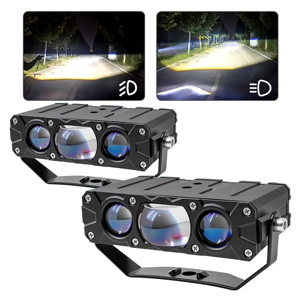 New all-weather two-color yellow and white Xt08 LED fog light strip 60W IP68 waterproof 6000K high/low beam of light universal
New all-weather two-color yellow and white Xt08 LED fog light strip 60W IP68 waterproof 6000K high/low beam of light universal