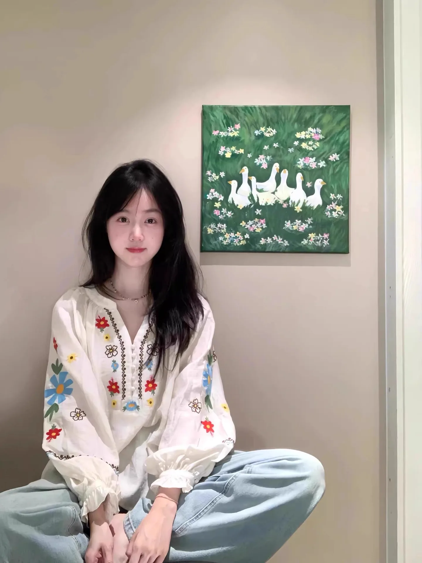 Женская свободная блузка с цветочной вышивкой во французском стиле, лето 202, повседневная блузка в стиле бохо, шикарная хлопково-льняная смесь с v-образным вырезом и коротким рукавом
Женская свободная блузка с цветочной вышивкой во французском стиле, лето 202, повседневная блузка в стиле бохо, шикарная хлопково-льняная смесь с v-образным вырезом и коротким рукавом