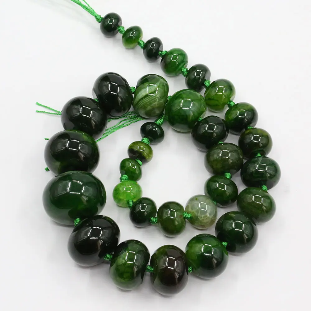 APDGG Natural Green Emerald Agate Polishing Raw Rondelle Graduate Loose Beads 20" Necklace Jewelry Making DIY
APDGG Natural Green Emerald Agate Polishing Raw Rondelle Graduate Loose Beads 20" Necklace Jewelry Making DIY