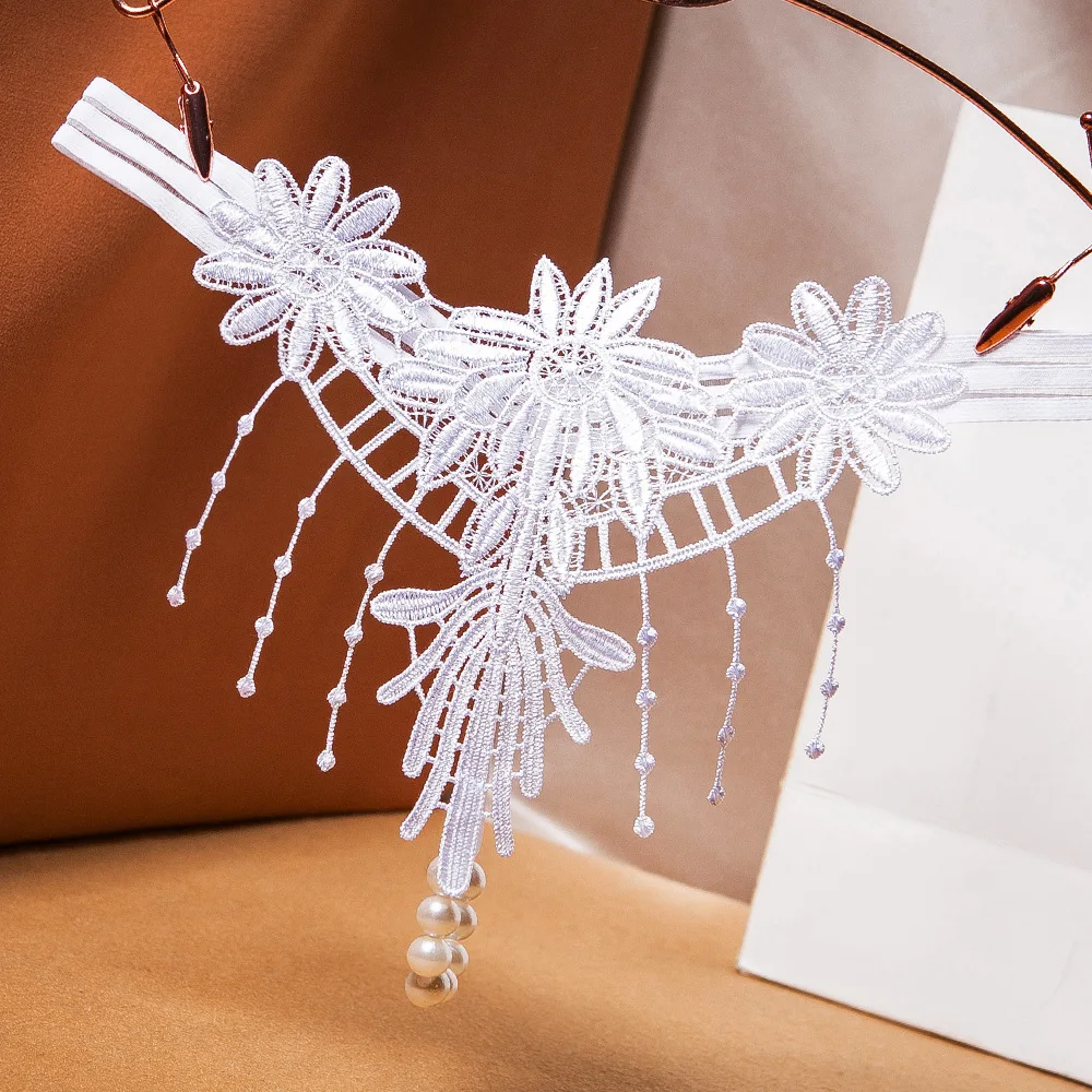 Tassel G-String Women Low-Rise Panties Sheer Embroidered Beaded Sexy Panties Erotiic Underwear Woman Thongs Women Sexy Lingerie
Tassel G-String Women Low-Rise Panties Sheer Embroidered Beaded Sexy Panties Erotiic Underwear Woman Thongs Women Sexy Lingerie