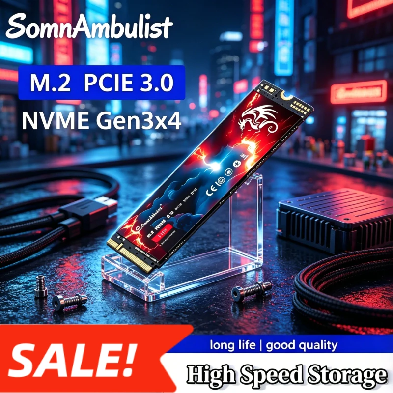 SomnAmbulist PCIe 3.0 M.2 2280 M2 NVME Internal SSD Solid State Drive 1TB 512GB 256GB 128GB For Laptop Desktop Game Console
SomnAmbulist PCIe 3.0 M.2 2280 M2 NVME Internal SSD Solid State Drive 1TB 512GB 256GB 128GB For Laptop Desktop Game Console