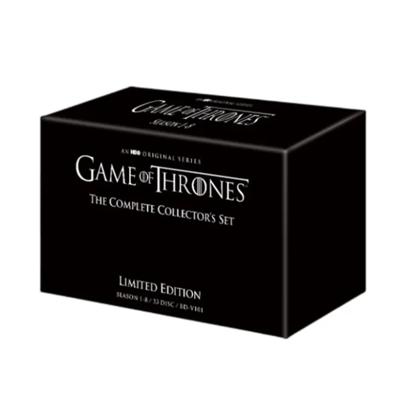 BD Blu-ray Disc American Drama A Song of Ice and Fire Game of Thrones Seasons 1-8 33 Discs 1080 Collector's Edition
BD Blu-ray Disc American Drama A Song of Ice and Fire Game of Thrones Seasons 1-8 33 Discs 1080 Collector's Edition