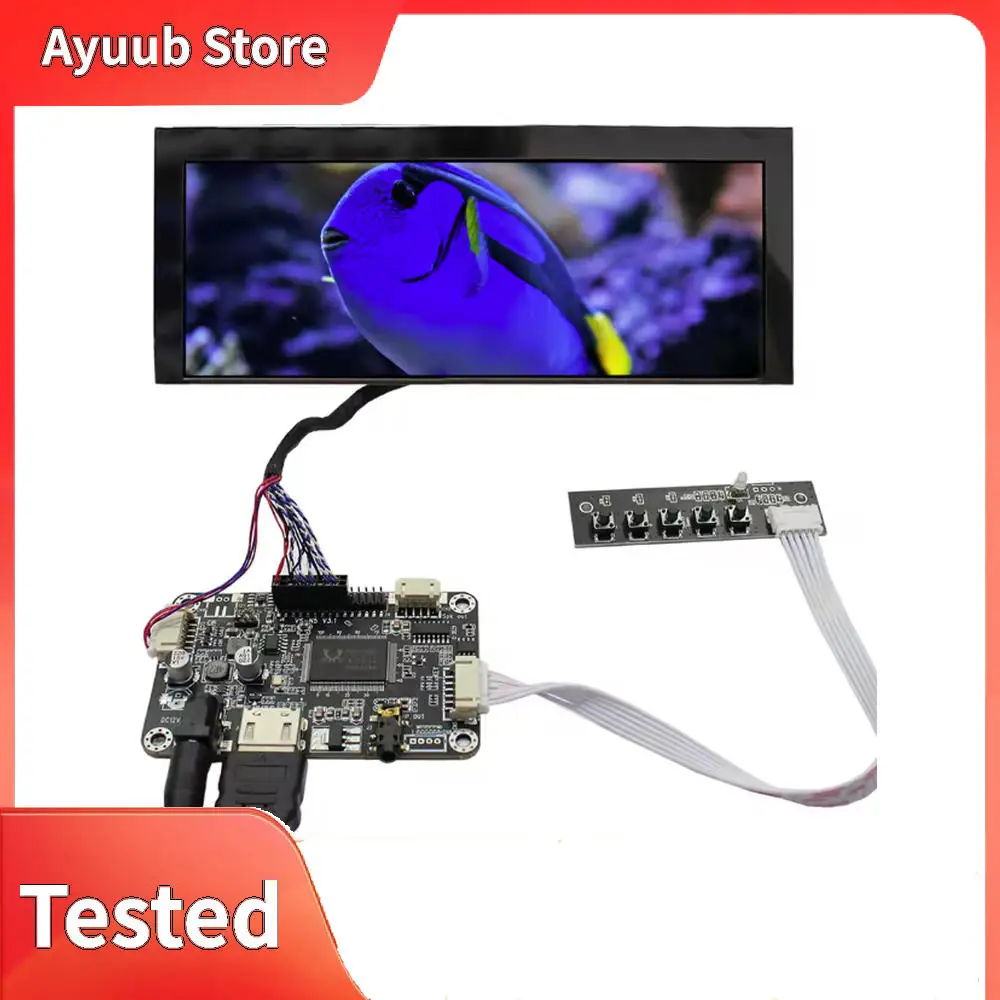 7.8inch AA078AA01 800x300 IPS Brightness 500nit LCD Screen for Advertising screen/Industrial lcd With HD-MI Controller Board
7.8inch AA078AA01 800x300 IPS Brightness 500nit LCD Screen for Advertising screen/Industrial lcd With HD-MI Controller Board
