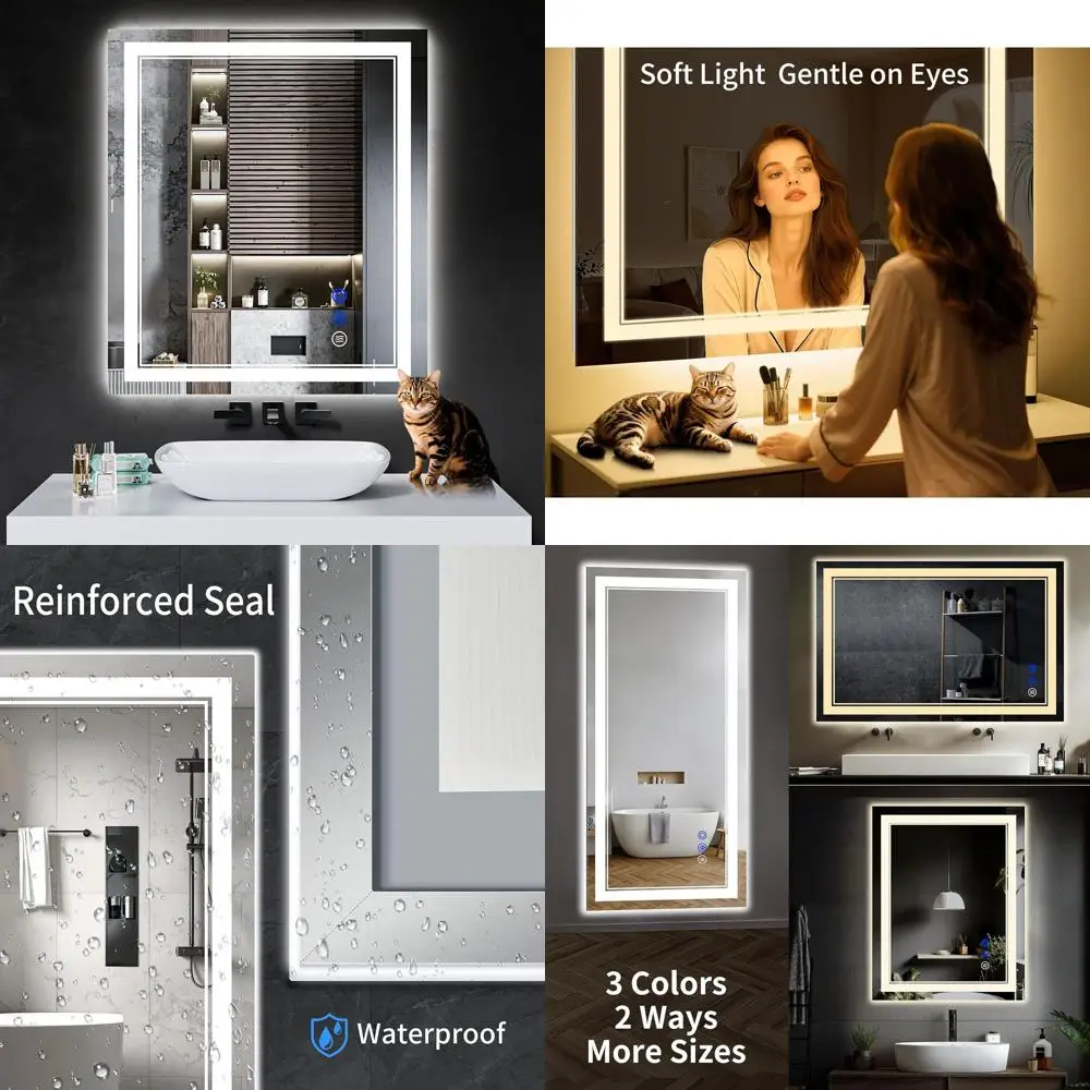 Зеркало LED 30x28 с защитой от запотевания, регулируемой подсветкой, 3 вариантами цвета, из закаленного стекла, с функцией памяти и водонепроницаемостью
Зеркало LED 30x28 с защитой от запотевания, регулируемой подсветкой, 3 вариантами цвета, из закаленного стекла, с функцией памяти и водонепроницаемостью