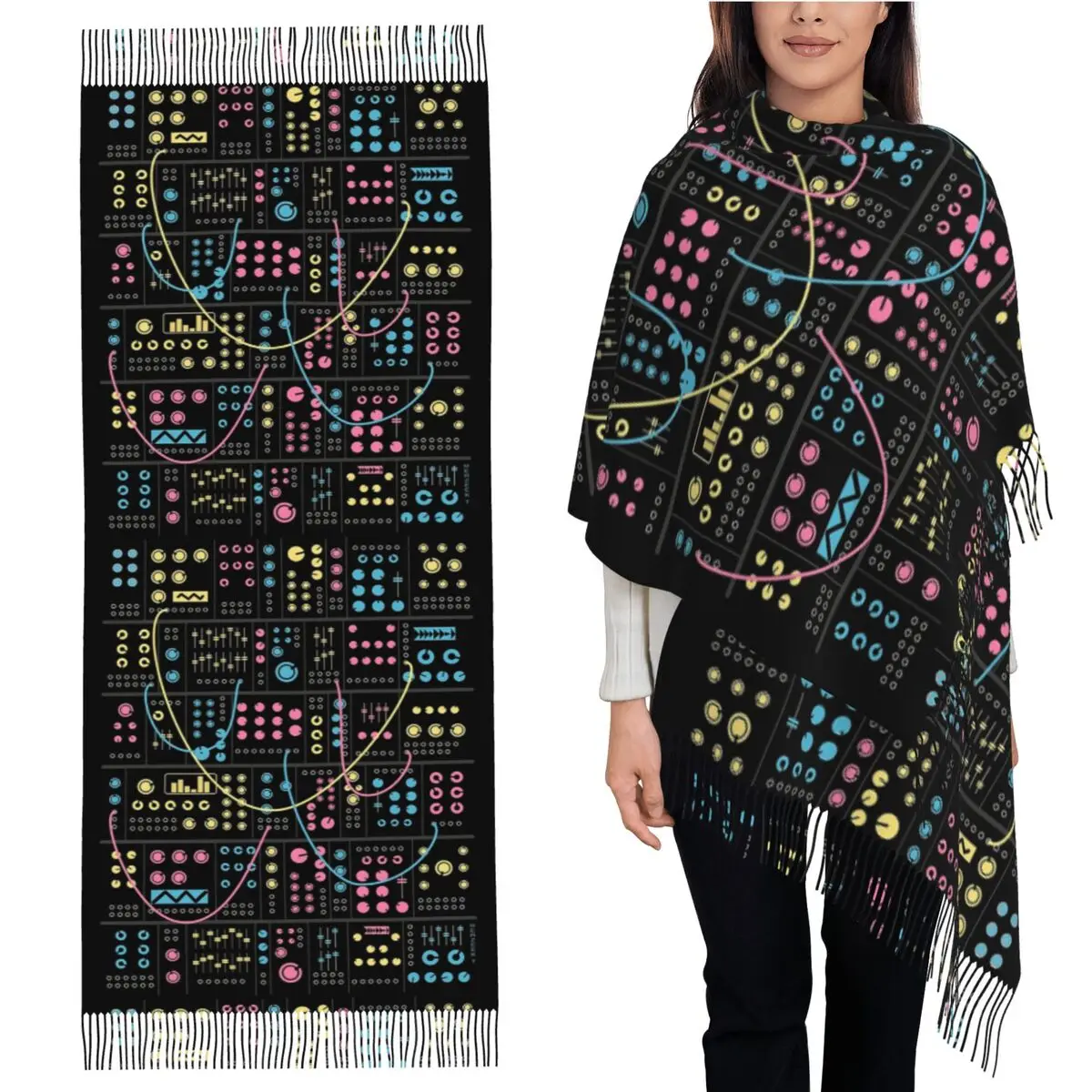 Модульный синтезатор, шарф с кисточками, женские мягкие теплые шали и накидки, длинная осенне-зимняя шаль
Модульный синтезатор, шарф с кисточками, женские мягкие теплые шали и накидки, длинная осенне-зимняя шаль