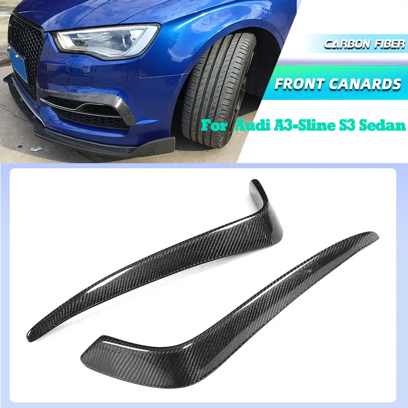 Carbon Fiber Car Front Bumper Fog Light Canards Splitter Fins for Audi A3-Sline S3 Sedan 2014-2016 Front Canards Body Kit FRP
Carbon Fiber Car Front Bumper Fog Light Canards Splitter Fins for Audi A3-Sline S3 Sedan 2014-2016 Front Canards Body Kit FRP