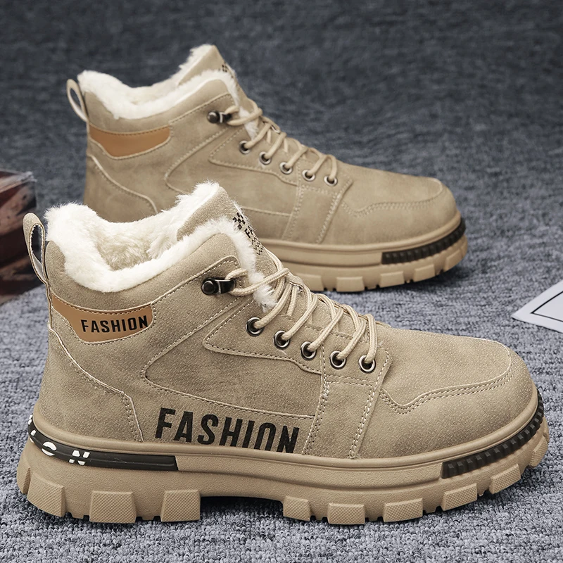 Men's Winter Boots Warm Fleece Lined Snow Boots High Top Work Boots Thick Bottom Sports Cotton Shoes Casual
Men's Winter Boots Warm Fleece Lined Snow Boots High Top Work Boots Thick Bottom Sports Cotton Shoes Casual