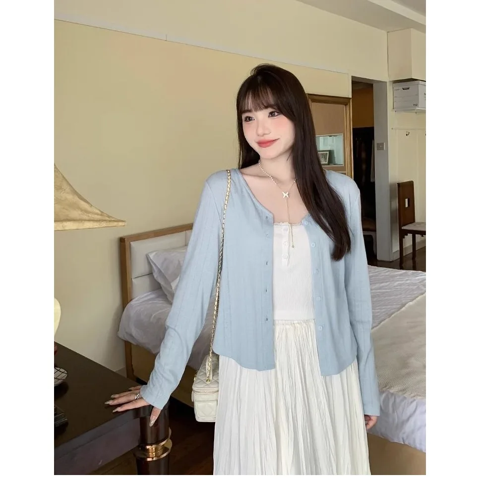 Large Size Knitted awl Sun Protection Open Cardigan Women's Summer Hollow Thin V-ne Outer Air Conditioner Cover Coat Jaet
Large Size Knitted awl Sun Protection Open Cardigan Women's Summer Hollow Thin V-ne Outer Air Conditioner Cover Coat Jaet