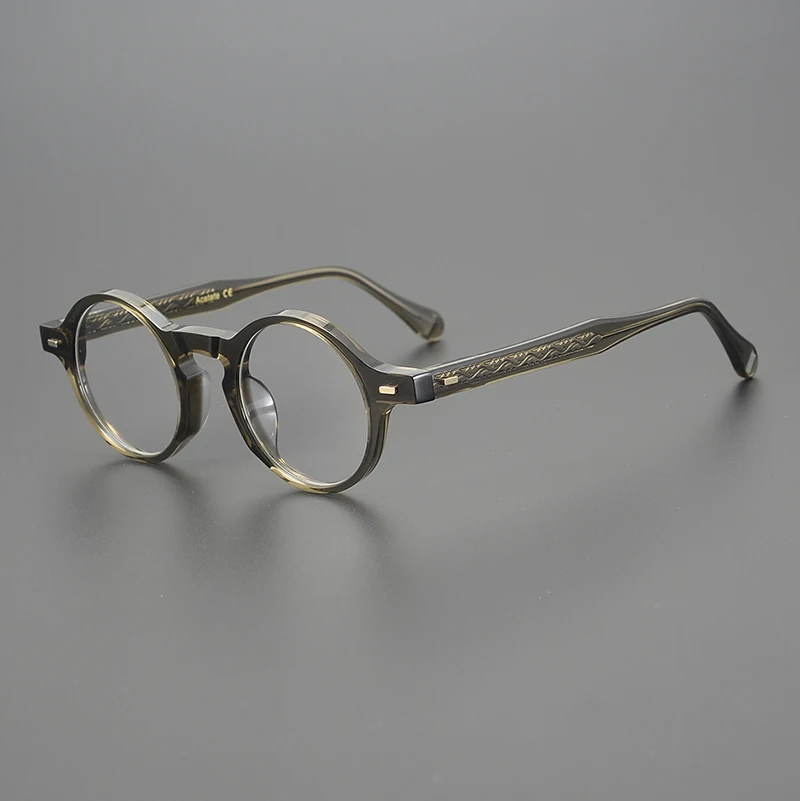 Japanese Style Handmade High Quality Acetate Round Glasses Frame For Men Women Designer Eyeglasses Can customize lenses
Japanese Style Handmade High Quality Acetate Round Glasses Frame For Men Women Designer Eyeglasses Can customize lenses