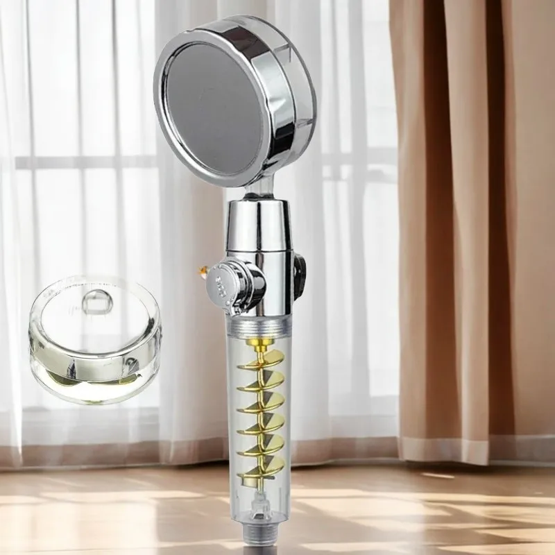 High Pressure Twin Turbo Handheld Shower Head with One-key Stop Massage - Propeller Design Shower valve Showerhead Duchas Bath
High Pressure Twin Turbo Handheld Shower Head with One-key Stop Massage - Propeller Design Shower valve Showerhead Duchas Bath