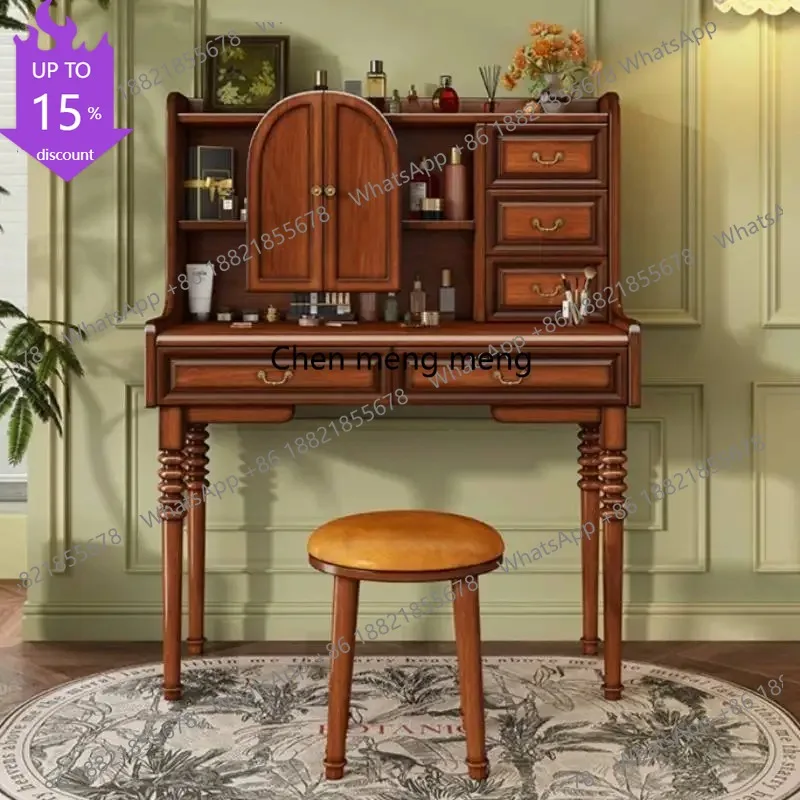 D132 Brown Mirror Vanity Desk Luxury Decorations Girl Modern Lounges Vanity Desk Bedroom Drawers Coiffeuse Chambre
D132 Brown Mirror Vanity Desk Luxury Decorations Girl Modern Lounges Vanity Desk Bedroom Drawers Coiffeuse Chambre