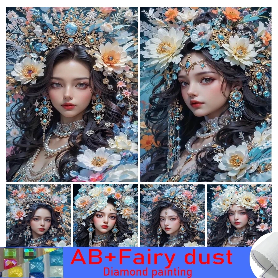 Новая коллекция Diy Мозаика Искусство женщина цветок 120 цветов AB Фея пыль Алмазная живопись наборы Вышивка Портрет девушка Настенный декор
Новая коллекция Diy Мозаика Искусство женщина цветок 120 цветов AB Фея пыль Алмазная живопись наборы Вышивка Портрет девушка Настенный декор