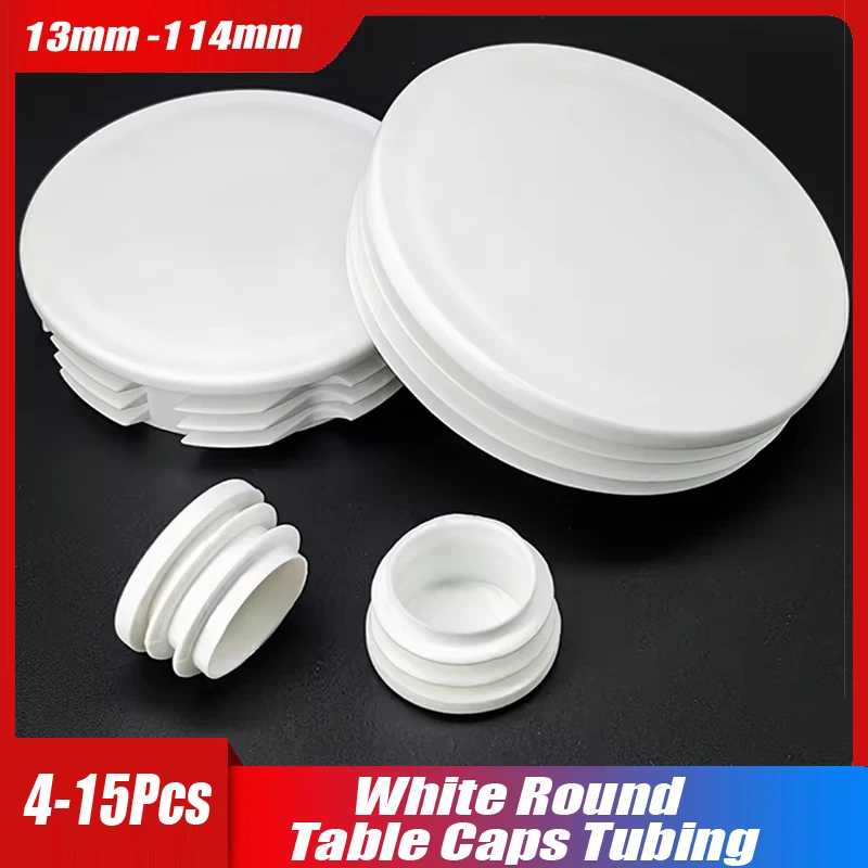 4/5/10/15Pcs White Plastic Round Table Chair Feet Cap Caps Tubing Insert Plugs Hole Cover Pipe End Stopper 13mm 16mm 19mm~114mm
4/5/10/15Pcs White Plastic Round Table Chair Feet Cap Caps Tubing Insert Plugs Hole Cover Pipe End Stopper 13mm 16mm 19mm~114mm