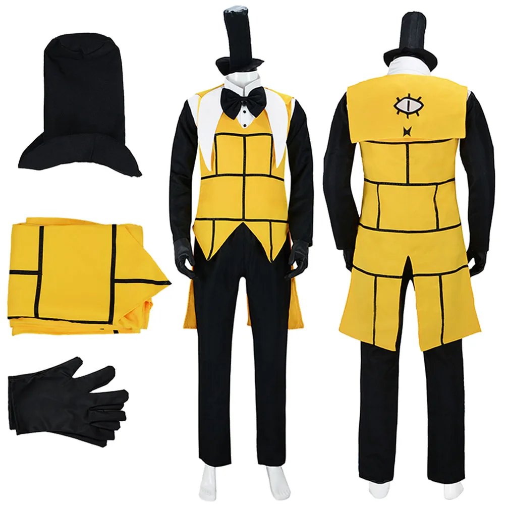 Bill Cipher Cosplay Fantasy Clothing Cartoon Falls Of Gravity Costume Disguise Adult Men Roleplay Fantasia Party Outfits
Bill Cipher Cosplay Fantasy Clothing Cartoon Falls Of Gravity Costume Disguise Adult Men Roleplay Fantasia Party Outfits