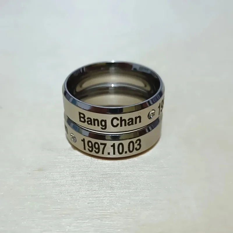 1pc Korean Boys Group Felix Hyunjin Bangchan Birthday Crystal Rings For Women Men Jewelry Stainless Steel Anillos Mujer
1pc Korean Boys Group Felix Hyunjin Bangchan Birthday Crystal Rings For Women Men Jewelry Stainless Steel Anillos Mujer
