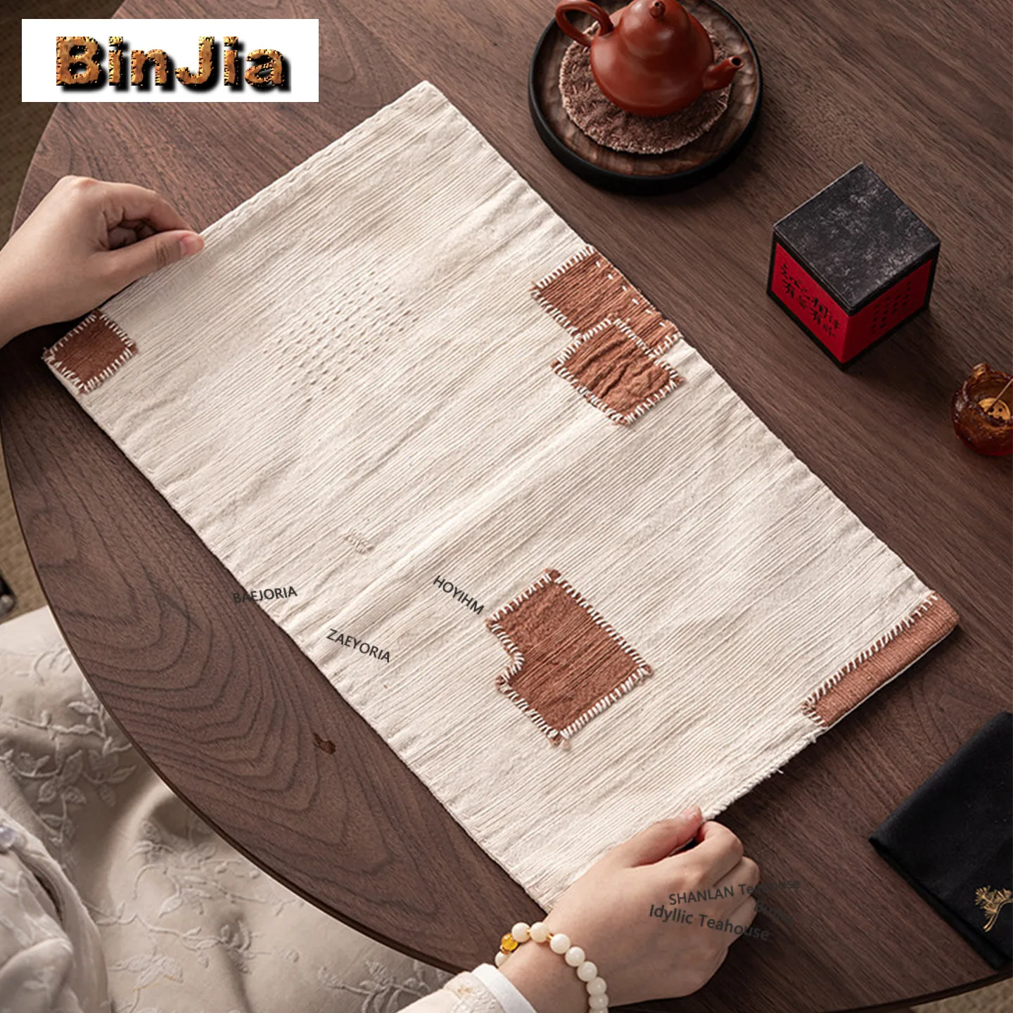 Hand-sewn Old Fabric Patchwork Tea Table Mats Boutique Drink Coaster Dinner Table Cloth Mat Teaware Accessories Collection
Hand-sewn Old Fabric Patchwork Tea Table Mats Boutique Drink Coaster Dinner Table Cloth Mat Teaware Accessories Collection