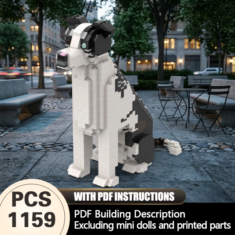 Creators Animal Series Model MOC Building Bricks Black And White Borzoi Modular Technology Gifts Holiday Assemble Children Toys
Creators Animal Series Model MOC Building Bricks Black And White Borzoi Modular Technology Gifts Holiday Assemble Children Toys