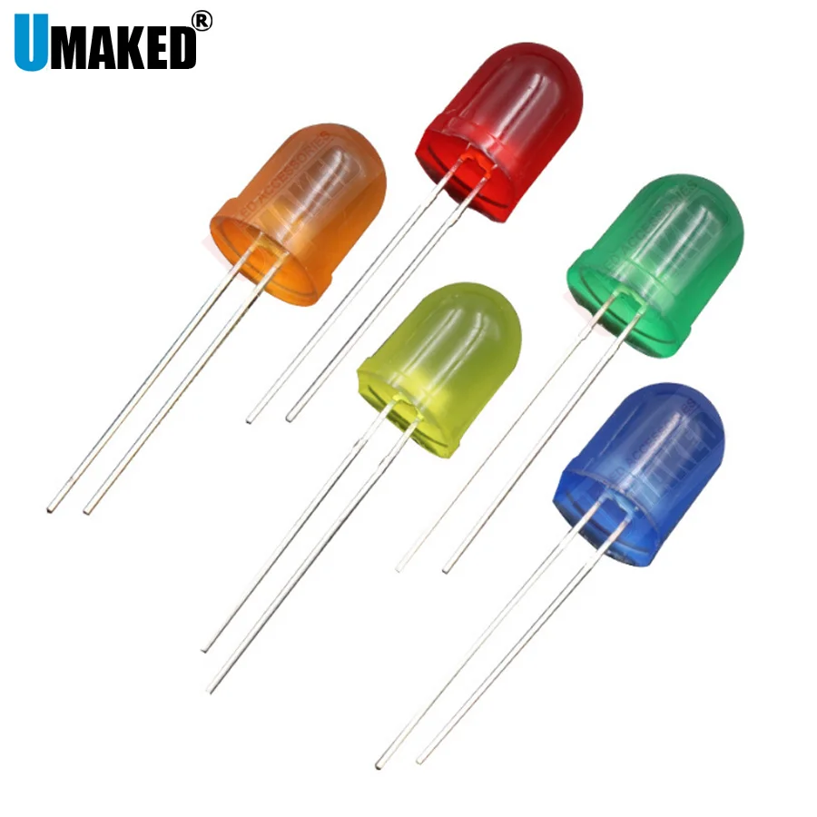 250Pcs F10 10mm Super bright LED Diode, Color lens round led lamp wide angle led bead WW/W/R/G/B/Y/P DIY Light Emitting Diodes
250Pcs F10 10mm Super bright LED Diode, Color lens round led lamp wide angle led bead WW/W/R/G/B/Y/P DIY Light Emitting Diodes