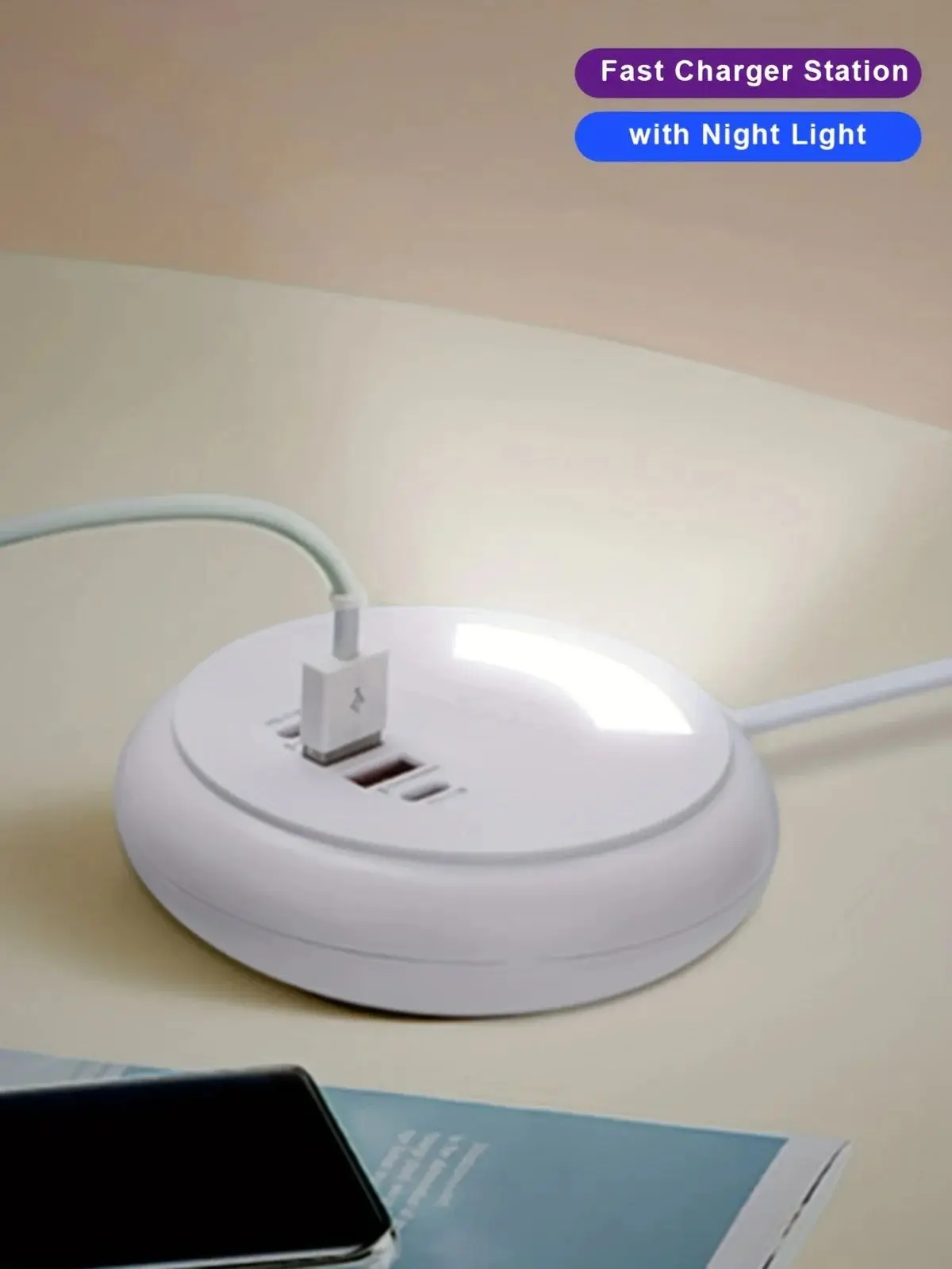 US/EU Plug Multi Port USB Charger Hub USB Type C Charging Desktop Station Dock chargers,with lights,White/Black
US/EU Plug Multi Port USB Charger Hub USB Type C Charging Desktop Station Dock chargers,with lights,White/Black