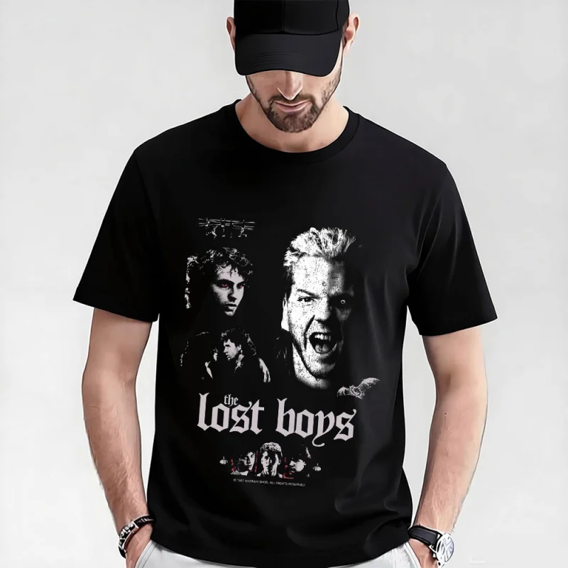 0521 Horror Movie The Lost Boys Scary Vampire Gift T-shirts Santa Carla Boys Graphic Clothes Short Sleeve All size Tops
0521 Horror Movie The Lost Boys Scary Vampire Gift T-shirts Santa Carla Boys Graphic Clothes Short Sleeve All size Tops