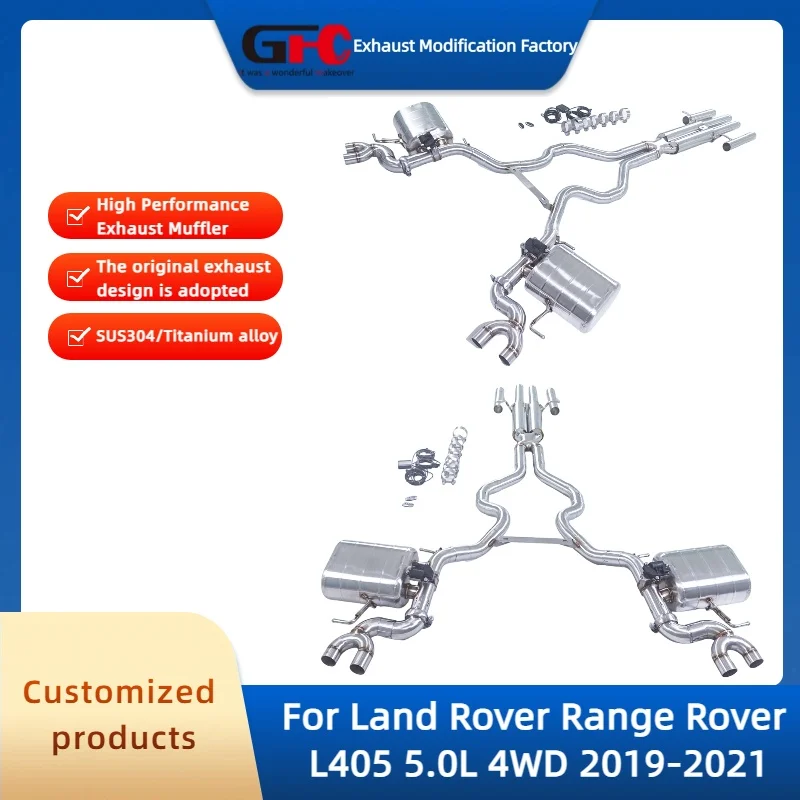 GFC Catback Valvetronic Exhaust Pipe for Land Rover Range Rover L405 5.0L 4WD 2019-2021 High-Performance Valve Exhaust Muffler
GFC Catback Valvetronic Exhaust Pipe for Land Rover Range Rover L405 5.0L 4WD 2019-2021 High-Performance Valve Exhaust Muffler