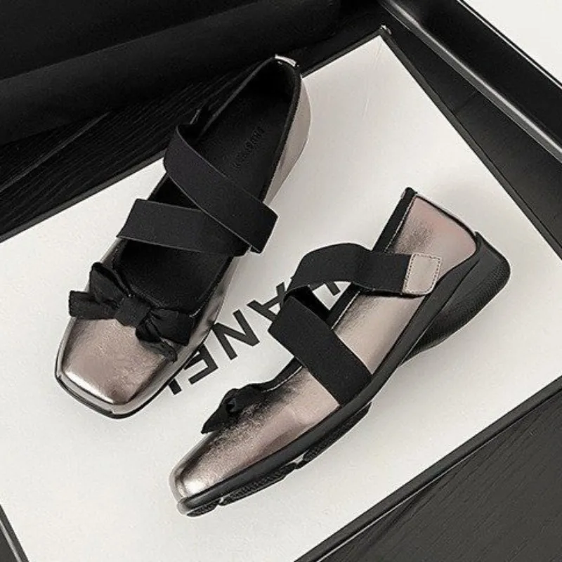 Новые весенние туфли-лодочки, женские модные туфли с квадратной головкой и узлом-бабочкой, мягкая подошва, противоскользящие износостойкие туфли на плоской подошве 
Новые весенние туфли-лодочки, женские модные туфли с квадратной головкой и узлом-бабочкой, мягкая подошва, противоскользящие износостойкие туфли на плоской подошве