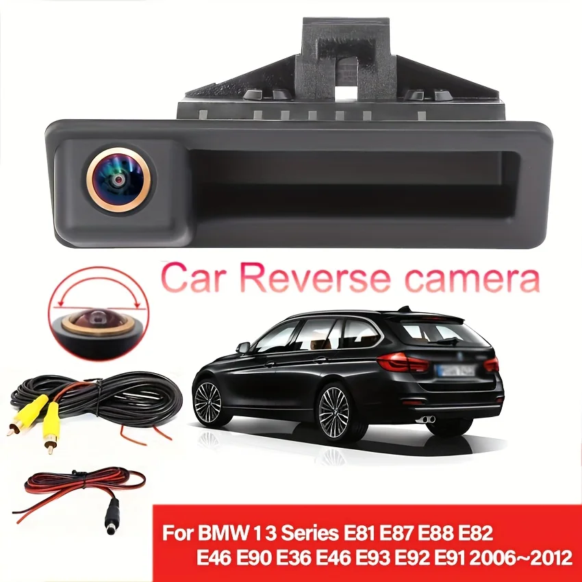 Камера заднего вида для BMW серии 3, 5 серий, X5, X6 E60, E70, E82, E90 с направляющей линией парковки — крепление на ручку багажника
Камера заднего вида для BMW серии 3, 5 серий, X5, X6 E60, E70, E82, E90 с направляющей линией парковки — крепление на ручку багажника