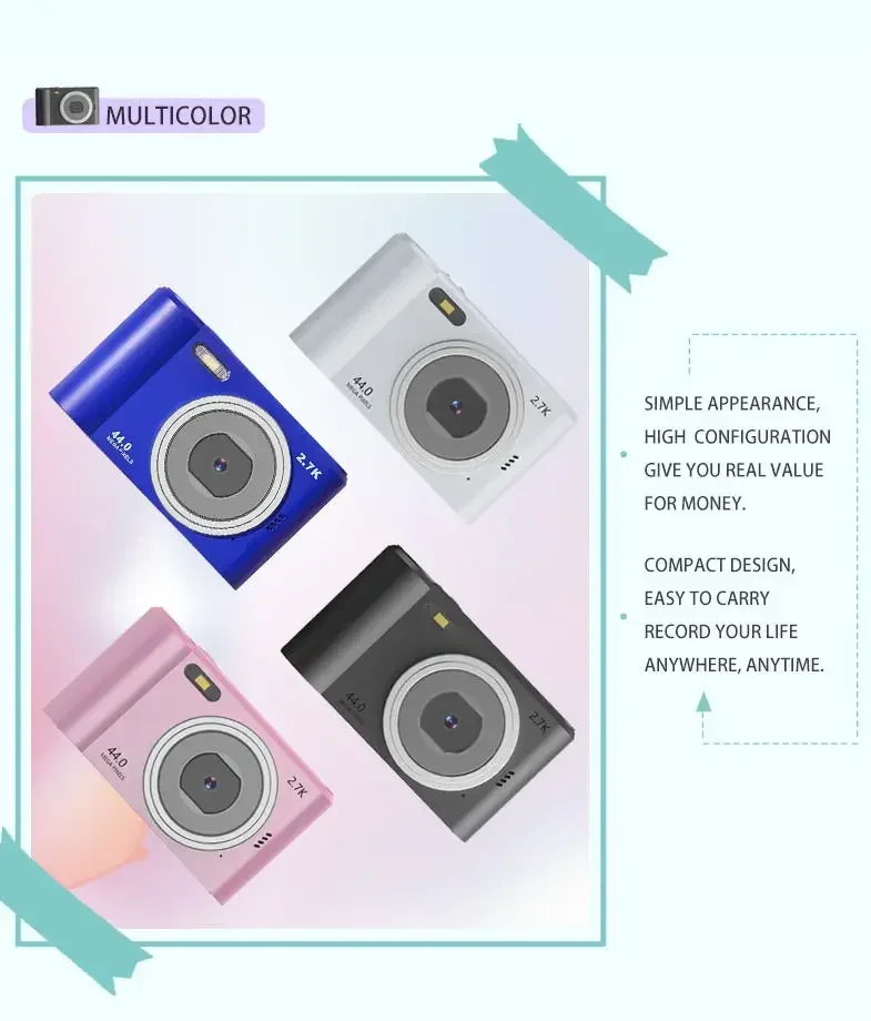 1080P Cameras for Beginner Photography Digital Camera Autofocus Camera for Kid Camcorder with 8x Zoom Compact Cameras
1080P Cameras for Beginner Photography Digital Camera Autofocus Camera for Kid Camcorder with 8x Zoom Compact Cameras