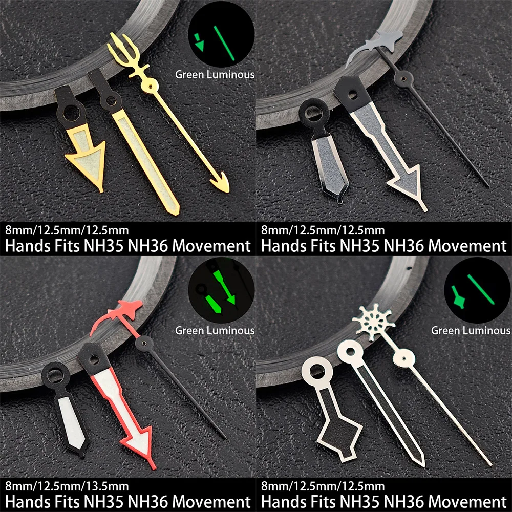 NH35 12.5mm Harpoon Mermaid Watch Hands C3 Green Luminous Multi-color For NH35/NH36/4R/7S/NH38/NH70 Movement Watch Accessories
NH35 12.5mm Harpoon Mermaid Watch Hands C3 Green Luminous Multi-color For NH35/NH36/4R/7S/NH38/NH70 Movement Watch Accessories