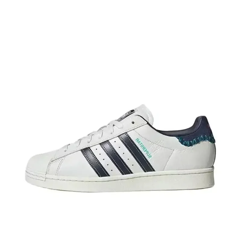 Adidas Originals Superstar Кожаные простые универсальные повседневные туфли для женщин с низкой жизнью, черный, белый цвет ID1139
Adidas Originals Superstar Кожаные простые универсальные повседневные туфли для женщин с низкой жизнью, черный, белый цвет ID1139