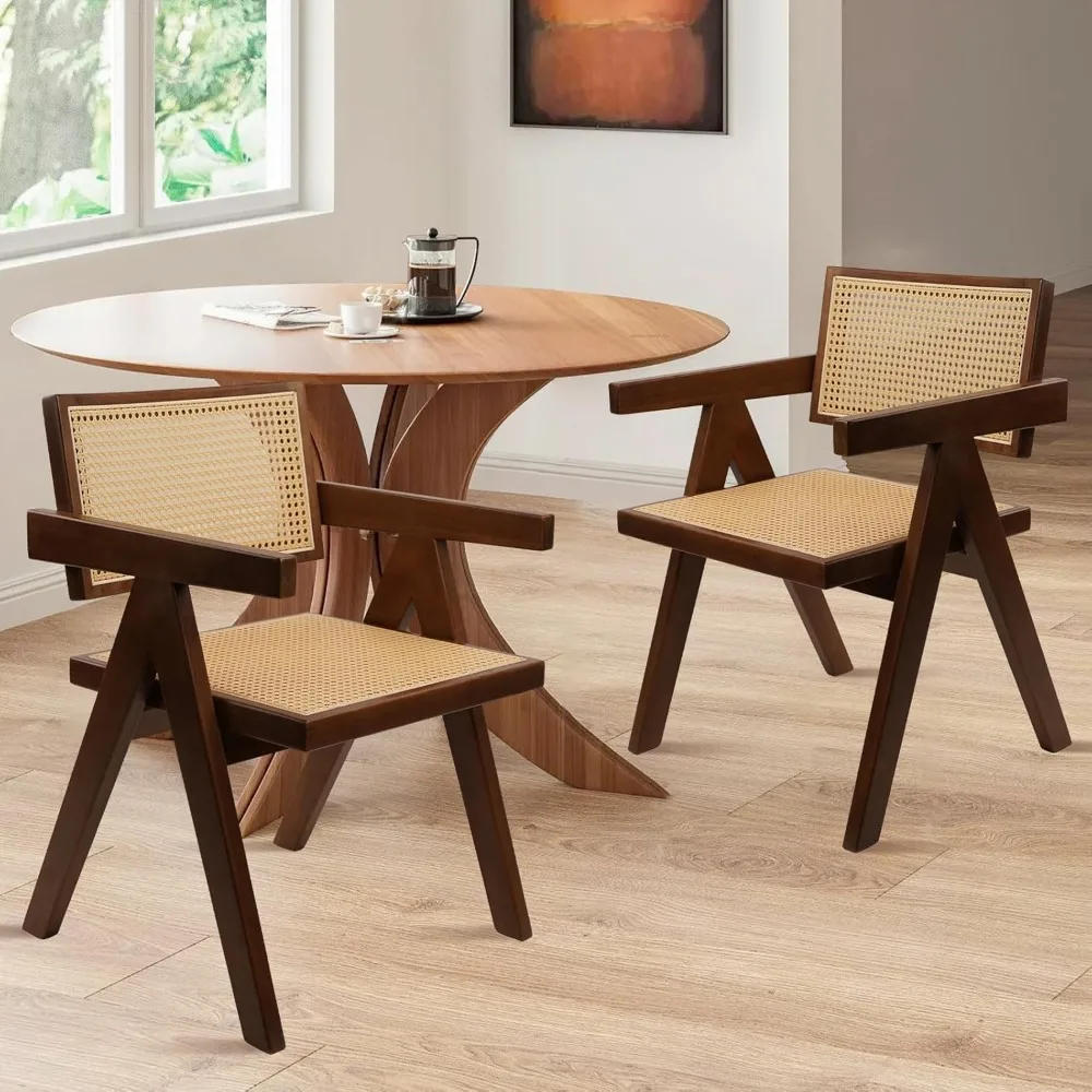 Rattan Reading Chair for Bedroom Comfy Indoor Kitchen Dining Chair with Rattan Backrest Armrest Morden Upholstered Seat Wood Ch
Rattan Reading Chair for Bedroom Comfy Indoor Kitchen Dining Chair with Rattan Backrest Armrest Morden Upholstered Seat Wood Ch
