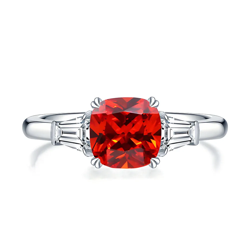 New Princess Square Ruby Ring Women's S925 Silver Simple Niche Design Ring European and American Jewelry
New Princess Square Ruby Ring Women's S925 Silver Simple Niche Design Ring European and American Jewelry