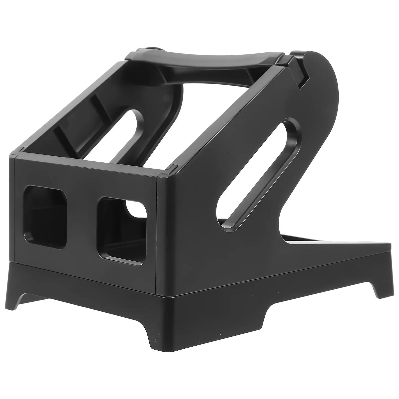1Pcs Dual Use Label Holder External Roll Fan-Fold Paper Holder for Desktop Thermal Label Printer Organizing Bracket Plastic Rack