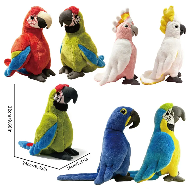 1Pc 22cm Simulation Plush Parrot Plush Toys Lifelike Macaw Cockatoo Toy Stuffed Soft Animal Dolls Cute Decoration Gift
1Pc 22cm Simulation Plush Parrot Plush Toys Lifelike Macaw Cockatoo Toy Stuffed Soft Animal Dolls Cute Decoration Gift