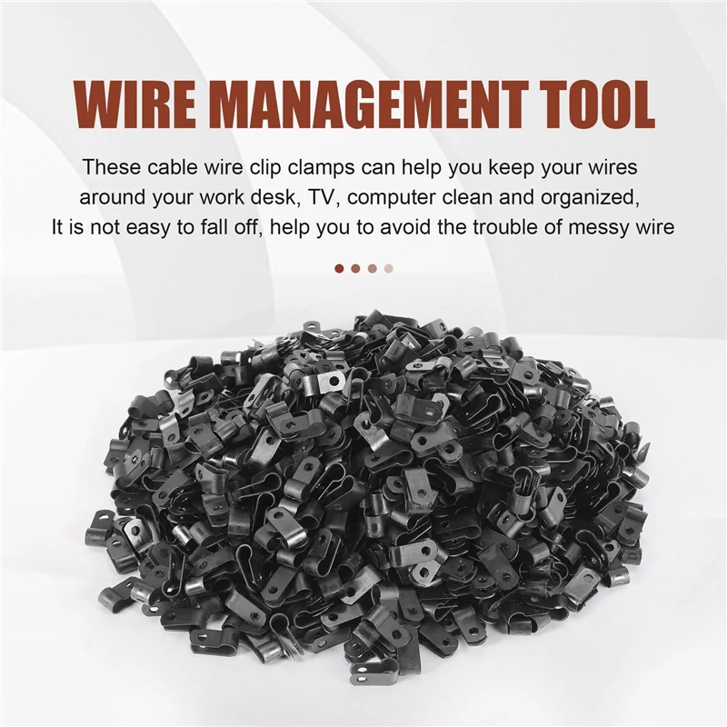 2025 Trend1000 Pcs 1/4 Inch Black Nylon R-Type Cable Clips For Mounting Indoor Outdoor Rope Light Electrical Wire Clamp Fastener
2025 Trend1000 Pcs 1/4 Inch Black Nylon R-Type Cable Clips For Mounting Indoor Outdoor Rope Light Electrical Wire Clamp Fastener