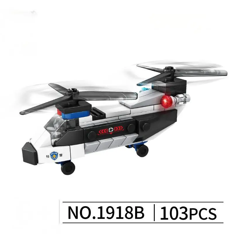 OUZEY Police and Fire Rescue Helicopter Building Blocks for Kids, DIY 3D Puzzle Educational STEM Toy Gift for Boys Ages 14+
OUZEY Police and Fire Rescue Helicopter Building Blocks for Kids, DIY 3D Puzzle Educational STEM Toy Gift for Boys Ages 14+