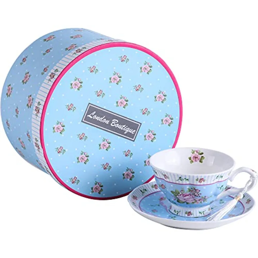 Coffee Tea Cups and Saucers Afternoon Tea Vintage Flora Gift Box 7.5oz
Coffee Tea Cups and Saucers Afternoon Tea Vintage Flora Gift Box 7.5oz