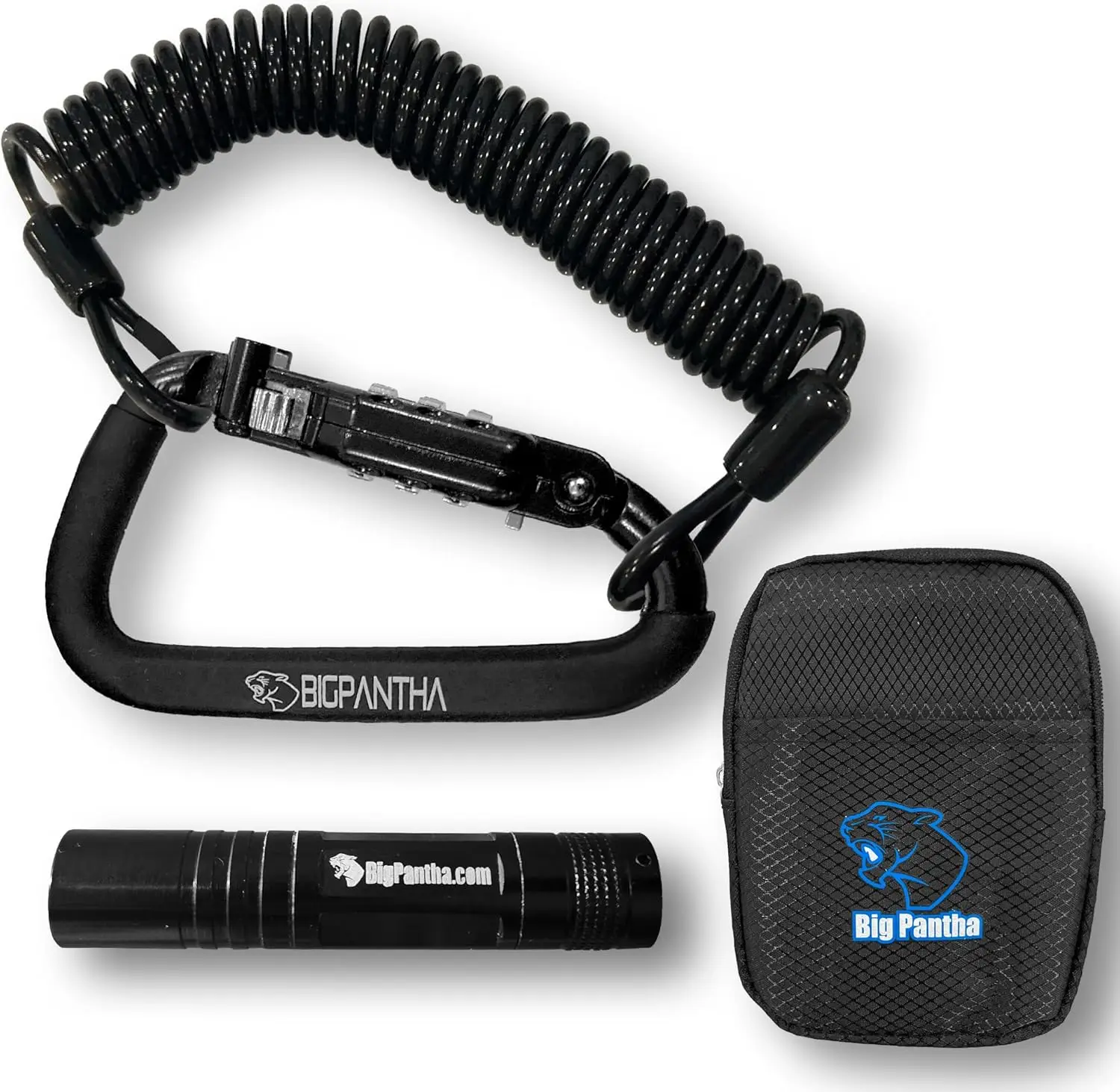 Motorcycle Helmet Lock & Security Cable - Black Carabiner Combination Lock Secures Your Helmet, Jacket, Gloves, or Bag - Lock
Motorcycle Helmet Lock & Security Cable - Black Carabiner Combination Lock Secures Your Helmet, Jacket, Gloves, or Bag - Lock