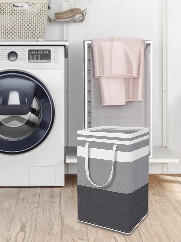 Foldable Laundry Storage Basket Standing Fabric Clothes Organizer Basket Large Capacity Waterproof with Handle for Home Bedroom
Foldable Laundry Storage Basket Standing Fabric Clothes Organizer Basket Large Capacity Waterproof with Handle for Home Bedroom