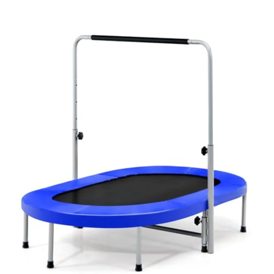 60 Foldable Mini Trampoline for Adults Indoor Fitness Workout with 5-Level Height Adjustable Handle Non-Slip Pads Rebounder Tra
60 Foldable Mini Trampoline for Adults Indoor Fitness Workout with 5-Level Height Adjustable Handle Non-Slip Pads Rebounder Tra
