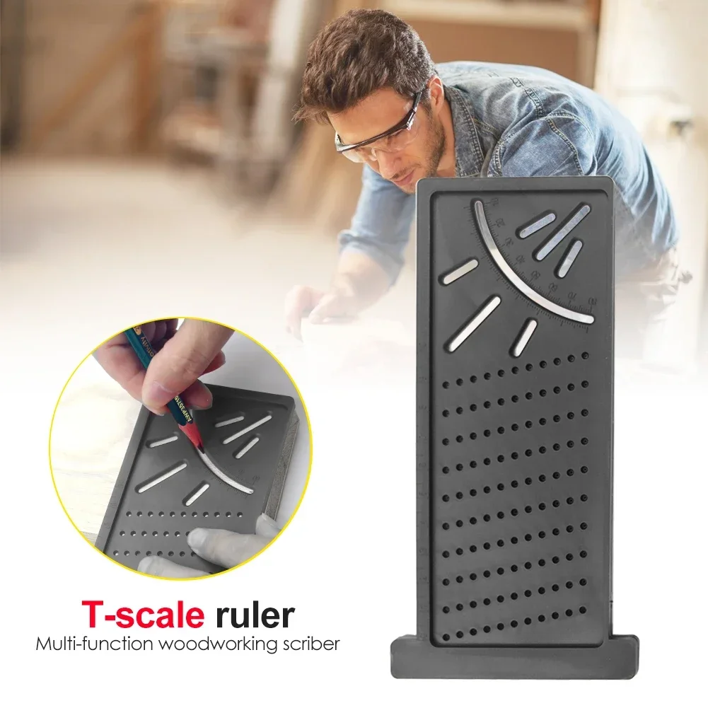 Woodworking Scribe Mark Line Gauge T-Type Cross-Out Carpenter Angle Ruler Precision Measurement Measuring Angle Ruler Tools New
Woodworking Scribe Mark Line Gauge T-Type Cross-Out Carpenter Angle Ruler Precision Measurement Measuring Angle Ruler Tools New