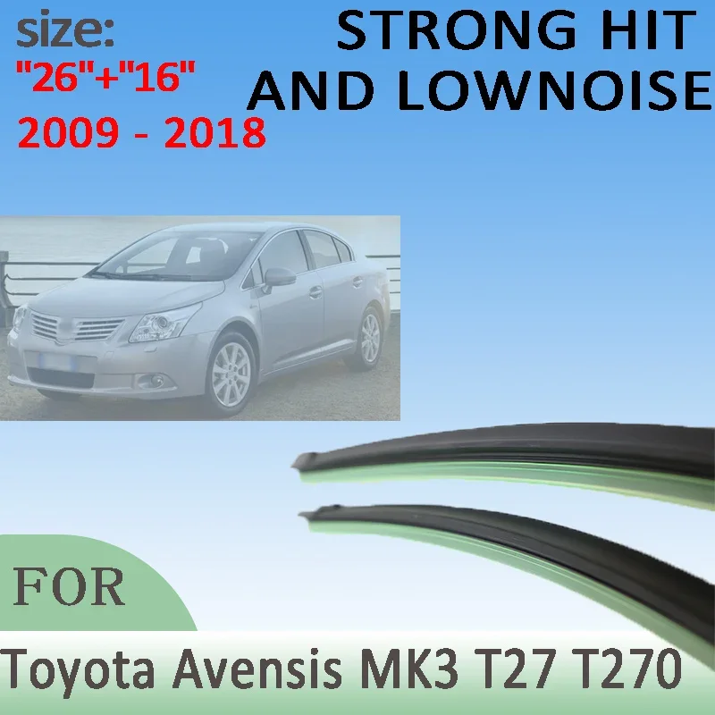 Wiper Front Wiper Blades For Toyota Avensis MK3 T27 T270 2009 - 2018 Windshield Windscreen Front Window 26"16"
Wiper Front Wiper Blades For Toyota Avensis MK3 T27 T270 2009 - 2018 Windshield Windscreen Front Window 26"16"