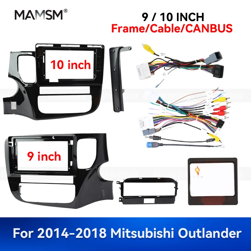 MAMSM 9/10 дюймов для Mitsubishi Outlander Android 2014-2018 автомобильный радиоприемник стерео рамка GPS мультимедийная навигация жгут проводов
MAMSM 9/10 дюймов для Mitsubishi Outlander Android 2014-2018 автомобильный радиоприемник стерео рамка GPS мультимедийная навигация жгут проводов