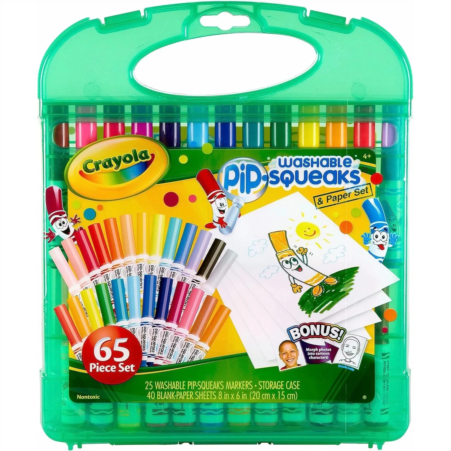 Crayola Pip-Squeaks Washable Marker Set 65ct with Paper for Kids Travel Art Case
Crayola Pip-Squeaks Washable Marker Set 65ct with Paper for Kids Travel Art Case