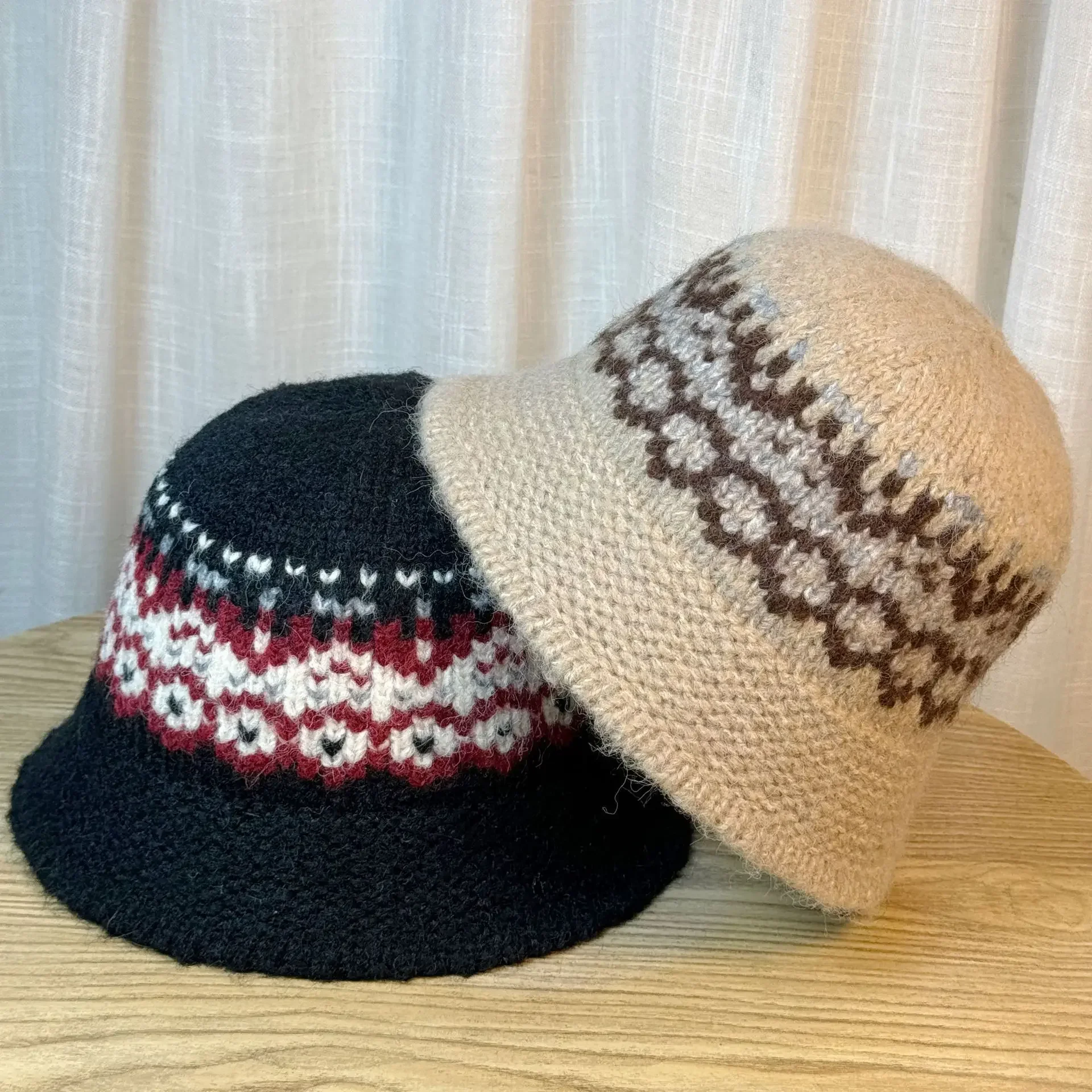 Korean Style Handmade Jacquard Knit Wool Cap Women's Autumn Winter Warm Comfortable Versatile Face-Revealing Small Fisherman Hat
Korean Style Handmade Jacquard Knit Wool Cap Women's Autumn Winter Warm Comfortable Versatile Face-Revealing Small Fisherman Hat