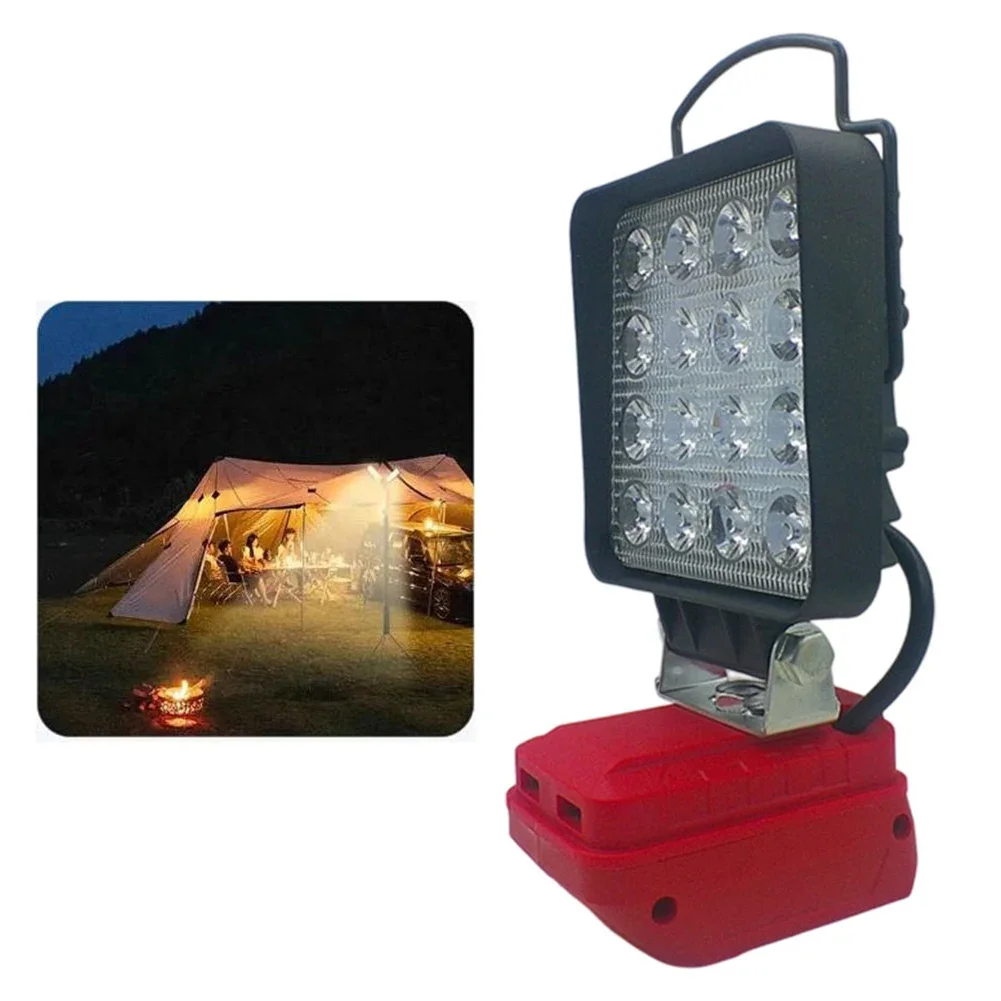 Outdoor Work Light Cordless Camping Light 14.5V Low-Voltage Protection 5V 2A Power Bendable Lamp Head Hook For Hanging
Outdoor Work Light Cordless Camping Light 14.5V Low-Voltage Protection 5V 2A Power Bendable Lamp Head Hook For Hanging
