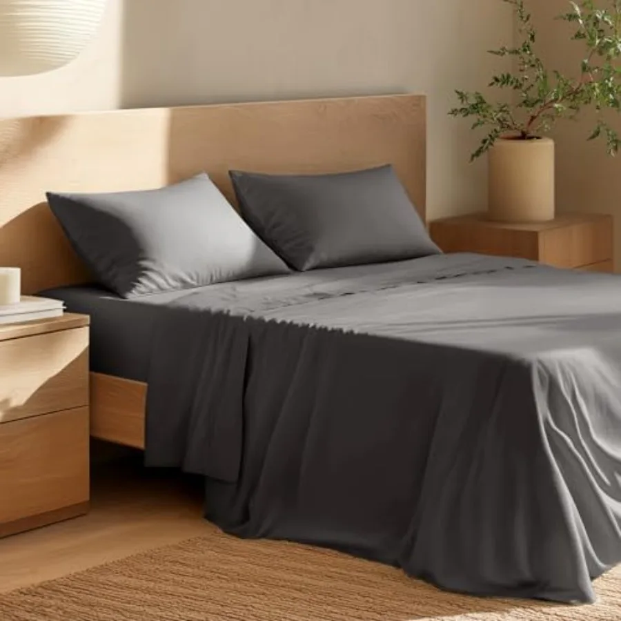 0% Organic Cotton Sheet Set Crisp Percale Weave Lightweight and Breathable Bedding Sheets and Pillowcases,Grey
0% Organic Cotton Sheet Set Crisp Percale Weave Lightweight and Breathable Bedding Sheets and Pillowcases,Grey