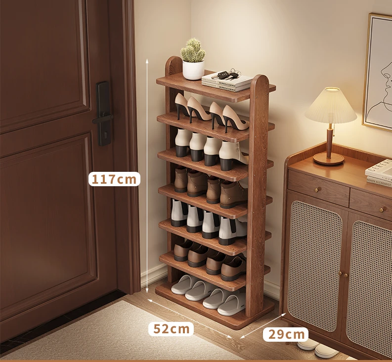 Solid wood shoe rack home door multi-layer entry indoor simple narrow shoe cabinet
Solid wood shoe rack home door multi-layer entry indoor simple narrow shoe cabinet