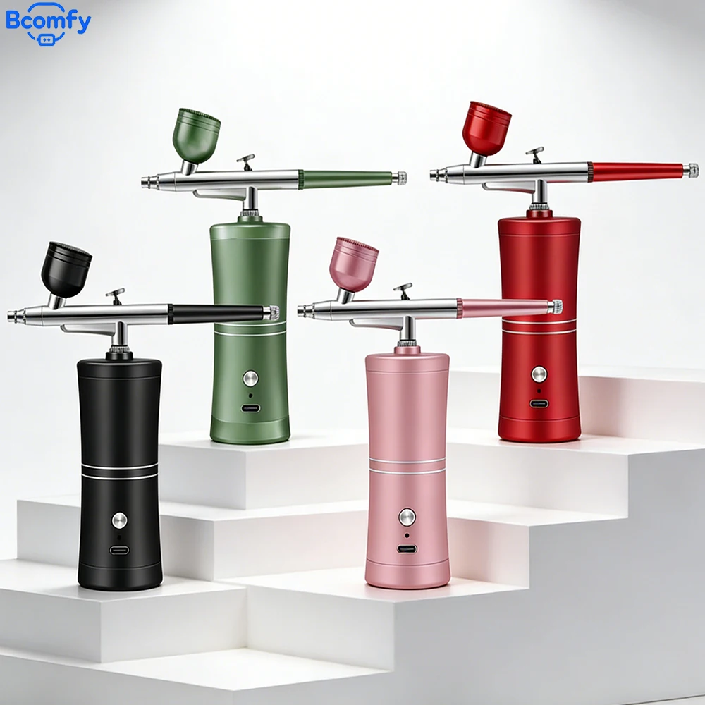 Airbrush with Compressor Rechargeable Multifunctional Spray Gun Portable Paint Airbrush Kit for Nail Art
Airbrush with Compressor Rechargeable Multifunctional Spray Gun Portable Paint Airbrush Kit for Nail Art